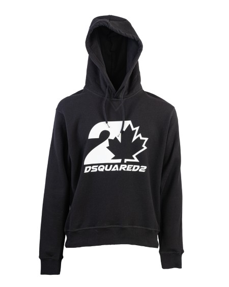 Shop DSQUARED2  Felpa: Dsquared2 felpa in cotone.
Vestibilità regolare.
Cappuccio con coulisse.
Stampa lettering "DSQUARED2".
Composizione: 100% Cotone.
Prodotto in Italia.. GU0728 S25516-900